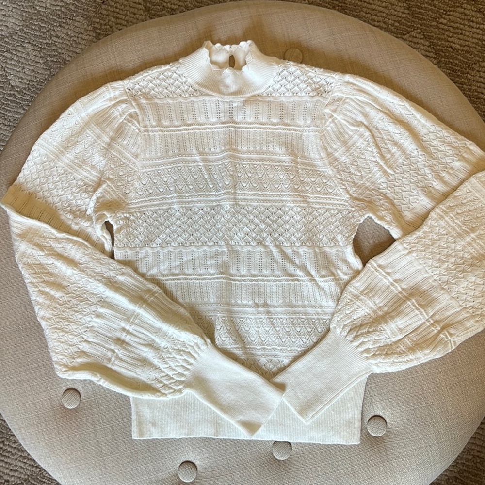 Abercrombie & Fitch Fine Knit High-Neck Sweater